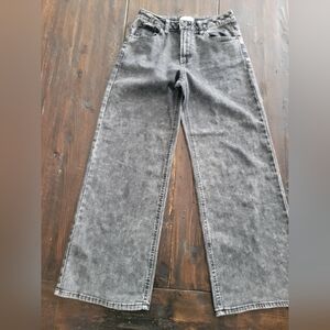 Vanilla Star Wide Leg Flare Jeans - Grey Wash